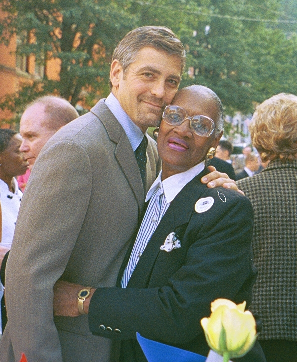 Blanche with George Clooney