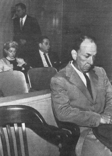 A careworn Clooney and a subdued Jose Ferrer appeared in a Santa Monica courtroom in 1961 during the first of their two divorces.